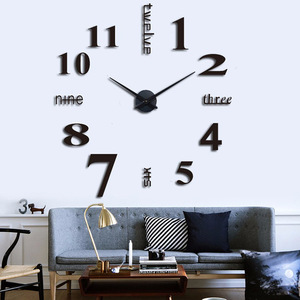 Modern Minimalist Acrylic Wall <b>Clock</b> Silent <b>Battery</b> Powered Irregular Shape For Living Room Home Bedroom Dining Room - Product Image 3