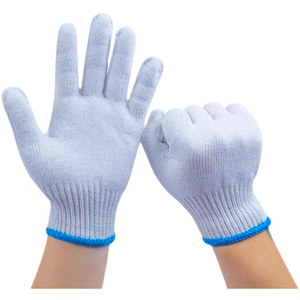 قفازات عمل قطنية قابلة للتخصيص، قفازات واقية 100% قطن للاستخدام في البناء والمصانع والمزارع - Product Image 3