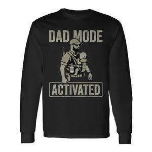 T-shirt à manches longues pour papa, mode tactique activé, porte-bébé militaire - Product Image 1