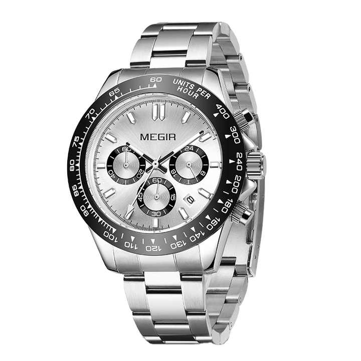 MEGIR Orologio da uomo Luxury Brand Cronografo al quarzo