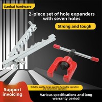 Juego de 2 piezas de abocardador de tubos de cobre para aire acondicionado con soporte pequeño y expansor de siete orificios, modelo WT-2021, tamaño de abocardado de 5-16 mm