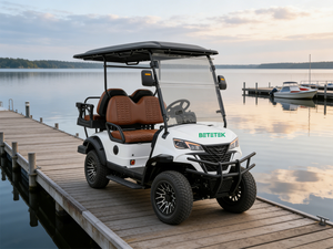 Voiturette de golf 4 places, compacte, électrique, facile à conduire, pour déplacements sur le parcours et conduite en villa sur routes non publiques - Product Image 1