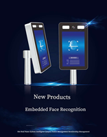 Détection de visage AI Système de présence de temps d'empreinte digitale Android de 8 pouces Terminal tourniquet de contrôle d'accès Interphone vidéo de visage RFID