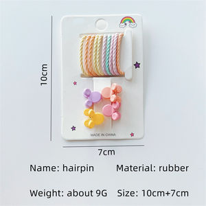 Accesorios kawaii para el cabello para niña, bandas de goma coloridas, pinzas para el pelo pequeñas, <span class=keywords><strong>2022</strong></span> - Product Image 2