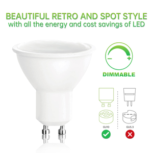 Venta Directa de Fábrica, Bombilla LED GU10 de 6W con 540lm, Blanco Frío 6000k, Ángulo de Haz de 100°, 25000H de Larga Duración - Product Image 3