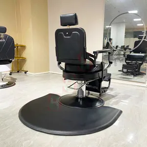 Hot Sale Salon Floor Mat for Square Chair Base Barber Shop Anti Fatigue PU Salon Mats