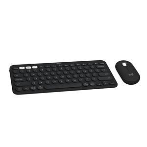 Logitech Pebble 2 Combo Originale Kit Tastiera e Mouse Wireless 2.4GHz Compatto Sottile Silenzioso per Windows Multi-Sistema Ufficio - Product Image 1