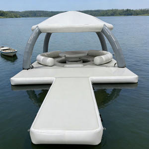 Plataforma Flotante Inflable de PVC para Fiestas Acuáticas de Verano, Plataforma Inflable para Piscina, Mar, Océano y Lago - Product Image 1