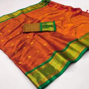 Chemisier en soie de coton lourd de dernière collection avec design de vêtements indiens et pakistanais à la frontière tissée en jéquared - Product Image 5