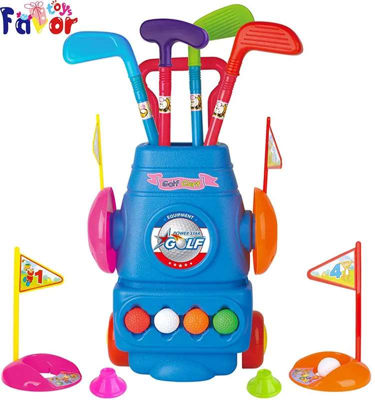 13 Pcs Kids Golf Club Set-Peuter Golfbal Game Play Set Sport Speelgoed Cadeau Voor Jongens Meisjes 2 3 4 5 6 Jaar Oud