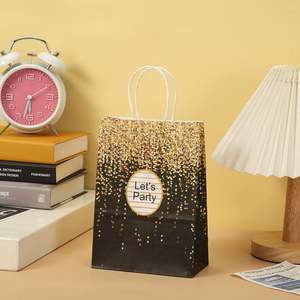 ถุงกระดาษคราฟท์สีน้ำตาลธรรมดาสำหรับบรรจุภัณฑ์  แบบกำหนดเอง พิมพ์โลโก้  รีไซเคิลได้ ย่อยสลายได้  พร้อมหูหิ้วแบบบิดเกลียว - Product Image 3