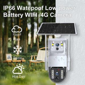 Cámara Solar de 8mp 4K, lente Dual de seguridad, Wifi/ranura para tarjeta Sim 4G, Ptz 360, cámara Cctv, cámara web, visión nocturna, reflector, cámara <span class=keywords><strong>V380</strong></span> - Product Image 5