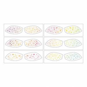 Pegatinas de sombra de ojos doradas y plateadas con efecto de pecas, estampado en caliente, impermeables, a prueba de sudor, accesorios de maquillaje para fiestas - Product Image 1