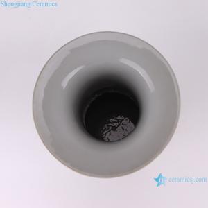 Vaso in Ceramica RZSY20-A con Motivo Famiglia Rosa degli Otto Immortali e Personaggi Ancestrali, Forma GU per Decorazione Domestica - Product Image 4