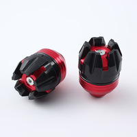 Accesorios de Modificación para Motocicleta Decoración CNC para Scooter Eléctrico Taza Anticaída con Estrella Tallada para Horquilla Delantera