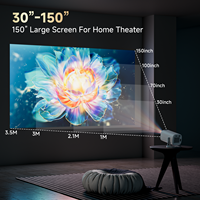 YDH-S40Pro Nouveau Modèle 2025 H723 Projecteur 4K 700 Lumens 150 Pouces Android 14 BT5.0 Double Wi-Fi Auto-Focus LCD Portable 3D pour la Maison