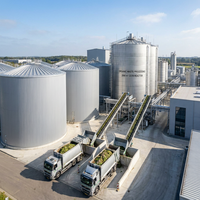 Digesteur anaérobie Schumann Tank Heavy Duty 5000m |   Réacteur CSTR SS316 à double agitation |   Automatique |   Durée de vie de 25 ans |