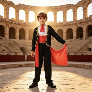 Disfraz <span class=keywords><strong>de</strong></span> Rey Medieval <span class=keywords><strong>de</strong></span> Torero Guapo, Guerrero Griego Romano Antiguo, Gladiador Clásico, Material PET, Decoración para Festival, Rol - Product Image 1