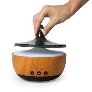 Diffuseur d'huiles essentielles à ultrasons Titan, effet bois, 300 ml, avec lumière LED et humidificateur, pour aromathérapie à domicile ou sur bureau - Product Image 4