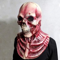 Masque de zombie crâne réaliste 3D en latex fait main Jiuxin pour Halloween, cosplay de vieil homme chauve musclé pour fête d'horreur ou maison hantée