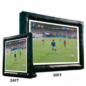 Écran <span class=keywords><strong>de</strong></span> projection gonflable commercial 24/30 pieds, gain 1,5, étanche, pour cinéma en plein air et événements - Product Image 3