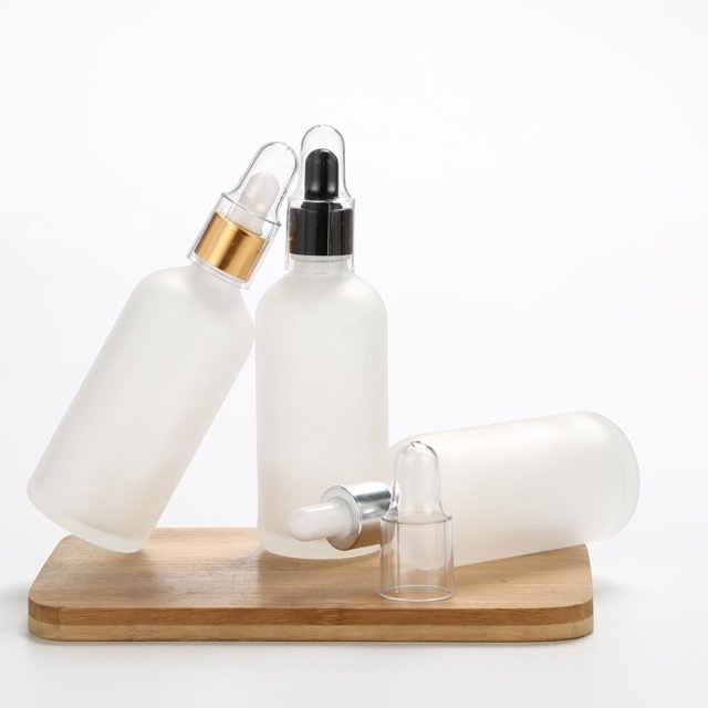 15ml Frosted 30ml Amber Glass Dropper Bottles Essential Oil Bottle Customize Frosted Cosmetic Bottle