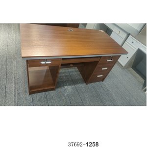 Escritorio de Oficina Moderno con Gabinete de Almacenamiento de Madera, Diseño Contemporáneo para Oficina en Casa, Independiente 37692-111 - Product Image 3