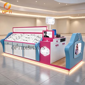 Kiosco Óptico Interior para Centro Comercial, Mostrador de Exhibición de Gafas de Sol y Lentes Personalizado con Estación de Pago - Product Image 6