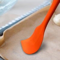 Spatule en silicone de qualité alimentaire sans BPA grattoirs flexibles antiadhésifs résistants à la chaleur petit outil de mélange de cuisson et de pâtisserie