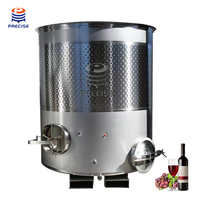 Cuve de fermentation ouverte en acier inoxydable de 5000 L personnalisée, avec chemise de refroidissement à plaques alvéolées et finition brossée pour le vin rouge