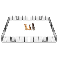 Barrière temporaire de camping et de voyage, légère et portable, panneau de clôture pour animaux de compagnie, revêtement poudré, sans creuser, pour intérieur, maison, extérieur, cour
