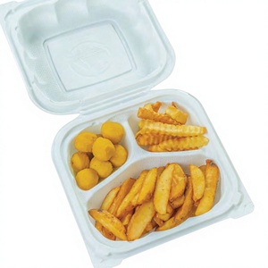 Best Selling 2026 Factory Disposable <b>Foam</b> Food Container Take Away Lunch Box with Hinged Lid - Product Image 4