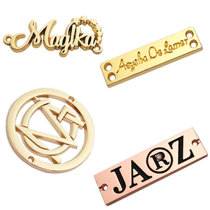 Bán buôn tem bạc logo thương hiệu tùy chỉnh kim loại nhãn quần áo thẻ cho khăn giày - Product Image 3