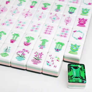 Stock American Mahjong Tiles Custom Engraving Acrylic Luxury Modern Eco-Friendly Durable Foldable Portable <b>Entertainment</b> - Product Image 5