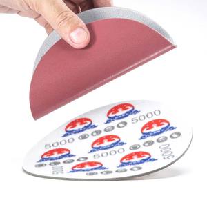 Werkseitig angepasste 3m Trizact Hookit 3000 Grit Hakens ch laufen scheiben Feines Siliziumkarbidschaum-Schleif scheiben Poliers chleif papier - Product Image 1