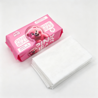 Serviettes faciales au design ours mignon, douces pour la peau, non tissées, double usage sec et humide, 140 g/m², grandes, à suspendre, jetables, vente en gros, OEM Chine