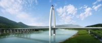Pont en acier pour projet de transport de structure métallique courbée soudée à haute résistance et à faible teneur en carbone, fabriqué par un fabricant chinois