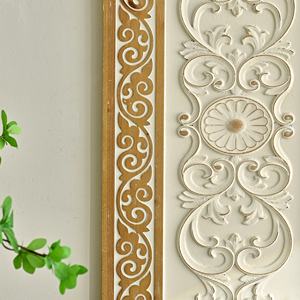 Décoration murale rectangulaire rustique en MDF écologique sculptée à la main, 40x3x80CM, pour salon - Product Image 6