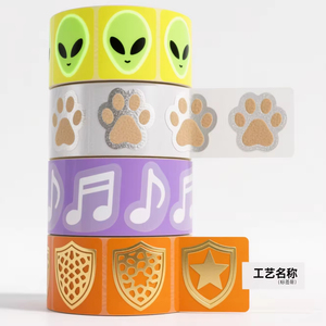 Etiquetas Personalizadas Impresas, Adhesivos de Vinilo Resistentes al Agua, Paquete de Adhesivos de PVC Autoadhesivos con Logotipo, Hojas de Adhesivos Kiss Cut - Product Image 4