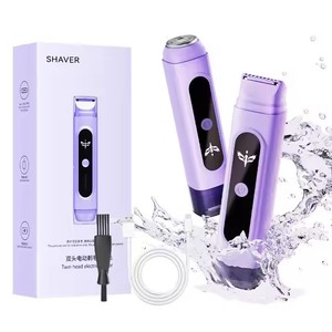 Vente chaude USB 2 en 1 Lady Shaver Machine à raser électrique indolore Pièces privées Rasage Produits d'épilation pour la <span class=keywords><strong>maison</strong></span> - Product Image 6
