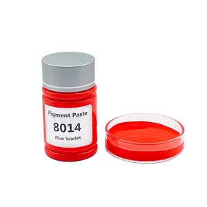 Factory supply water based fluorescent scariet tinting color pigment paste for coating silk screen printing