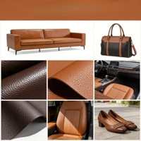 Housse de siège en cuir PU à motif tressé, tissu en cuir artificiel, écologique, imitation crocodile, en cuir PVC