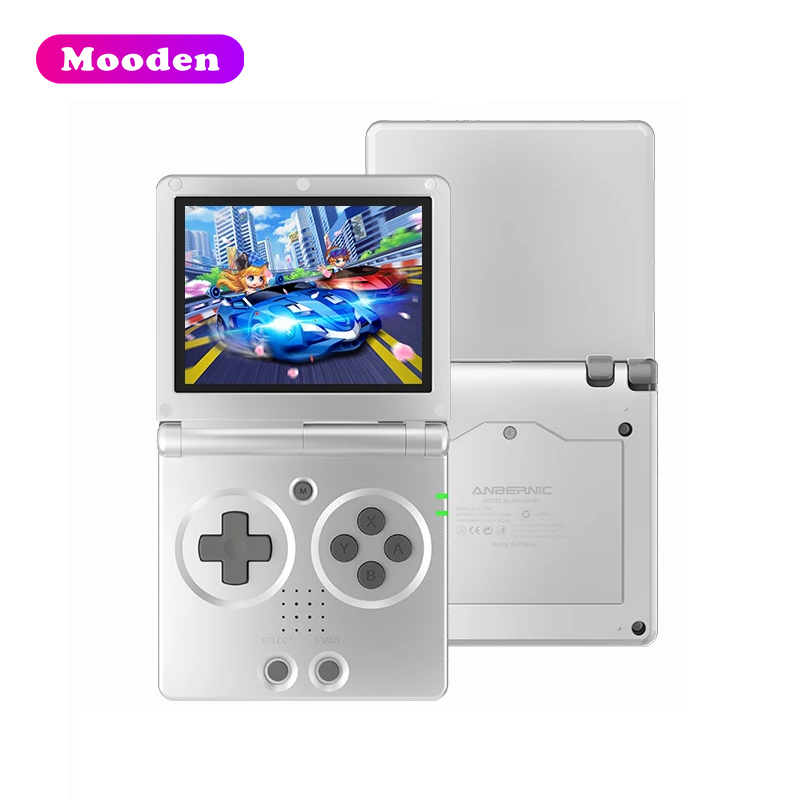 J Anbernic RG35XXSP Flip Handheld Game Console - 3.5 Inch