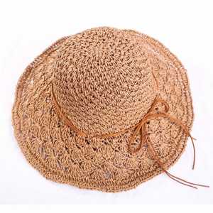 Sombrero de Paja Plegable Barato al por Mayor, Sombrero de Sol con Diseño de Piña Tejido a Mano para Mujer, Señora, Chica - Product Image 5
