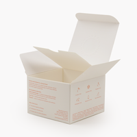 Crème blanchissante en emballage personnalisé en carton pliable biodégradable à partir de matériaux recyclés, boîte rigide, impression sur mesure, taille personnalisée