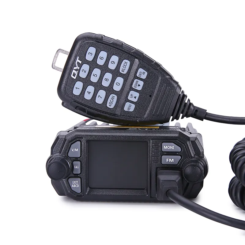 Qyt KT-8900D Dual Band Quad Tampilan 25W Mobile Transceiver Mini Mobil Radio