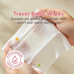 Muestra Gratuita Personalizada de Biokleen, Paquete de 8 Toallitas Húmedas de Viaje, Mini Toallitas Húmedas Sanitarias para el Cuidado de la Piel, Ultra Mini Toallitas con Aloe y Vitamina E - Product Image 4