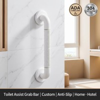 Barres d'appui droites en acier inoxydable 304 personnalisées en usine, barres de sécurité pour la douche et les toilettes, barres d'appui pour personnes âgées et handicapées
