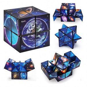 Cube anti-stress Infinity en métal robuste de qualité supérieure pour adultes et enfants, outils sensoriels anti-stress, logo personnalisé, coffret cadeau EDC - Product Image 5