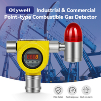 Système intelligent de surveillance des gaz avec double sortie relais, détecteur fixe de fuite de gaz toxique O2/LEL et alarme